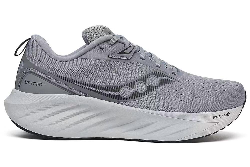 NEW SAUCONY men's triumph 22 sneaker in flint/black